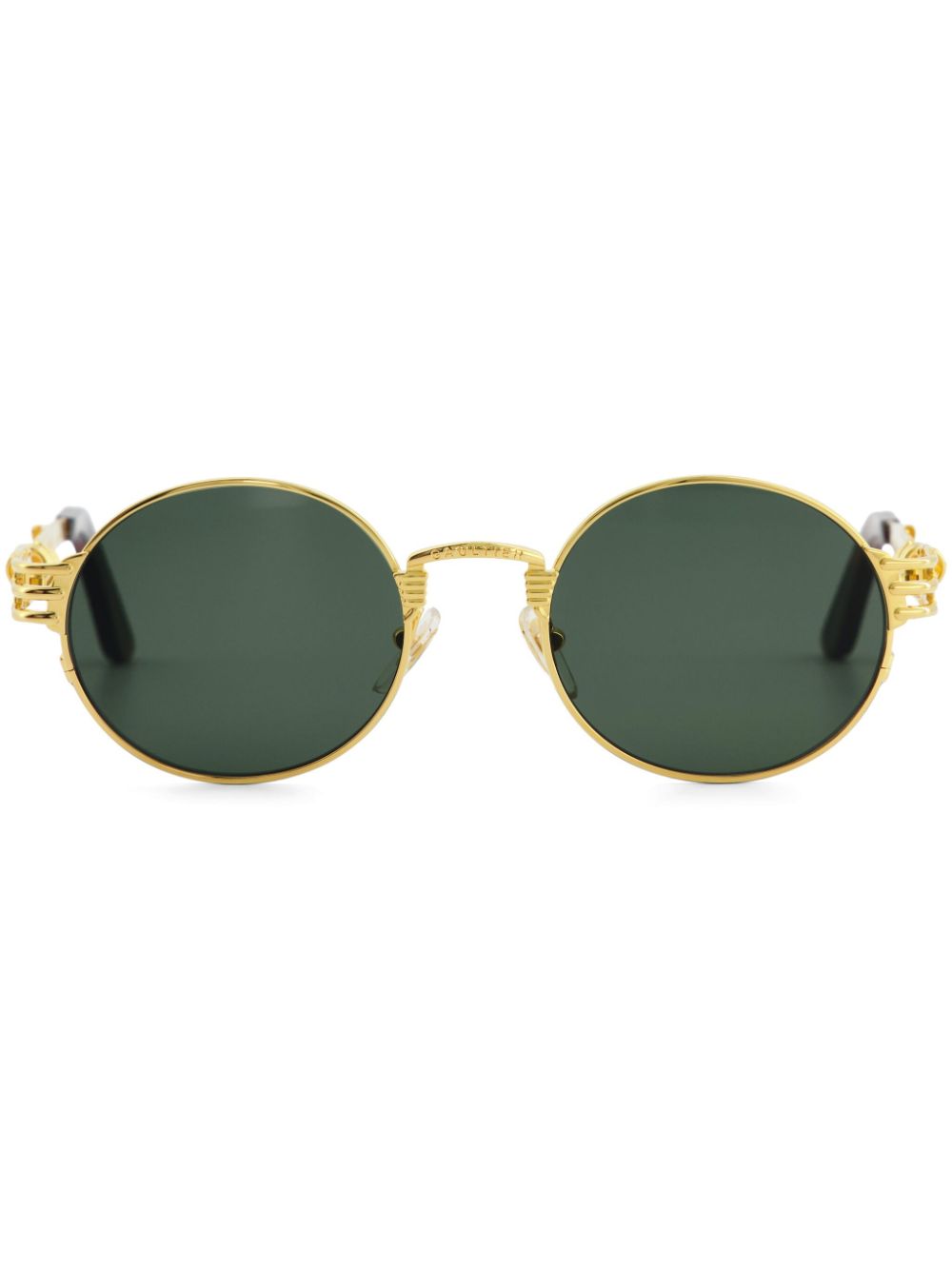 Jean Paul Gaultier x Karim Benzema round-frame sunglasses - Gold von Jean Paul Gaultier