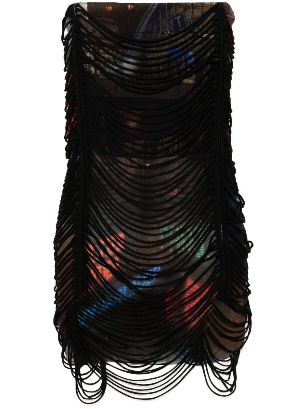 Jean Paul Gaultier x Shayne Oliver The Slashed City minidress - Black von Jean Paul Gaultier