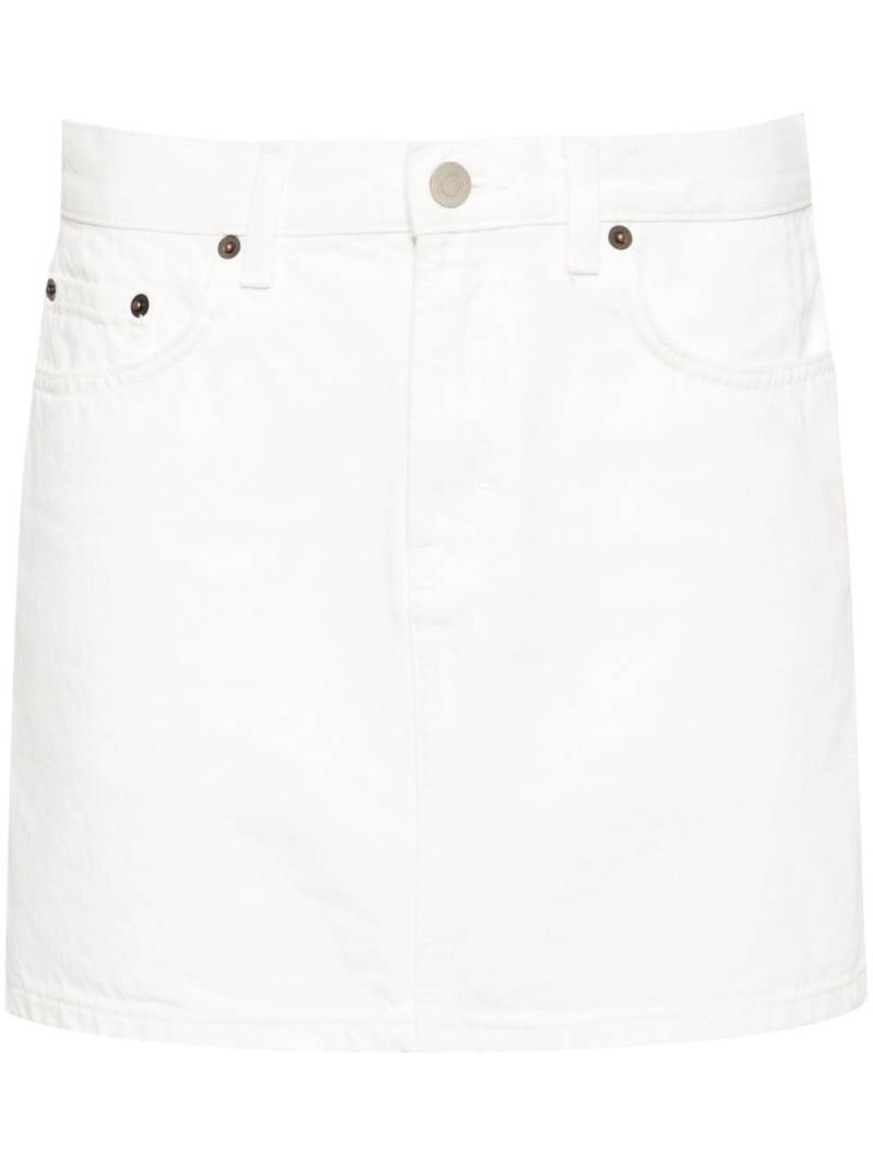 Jeanerica Lea denim miniskirt - White von Jeanerica