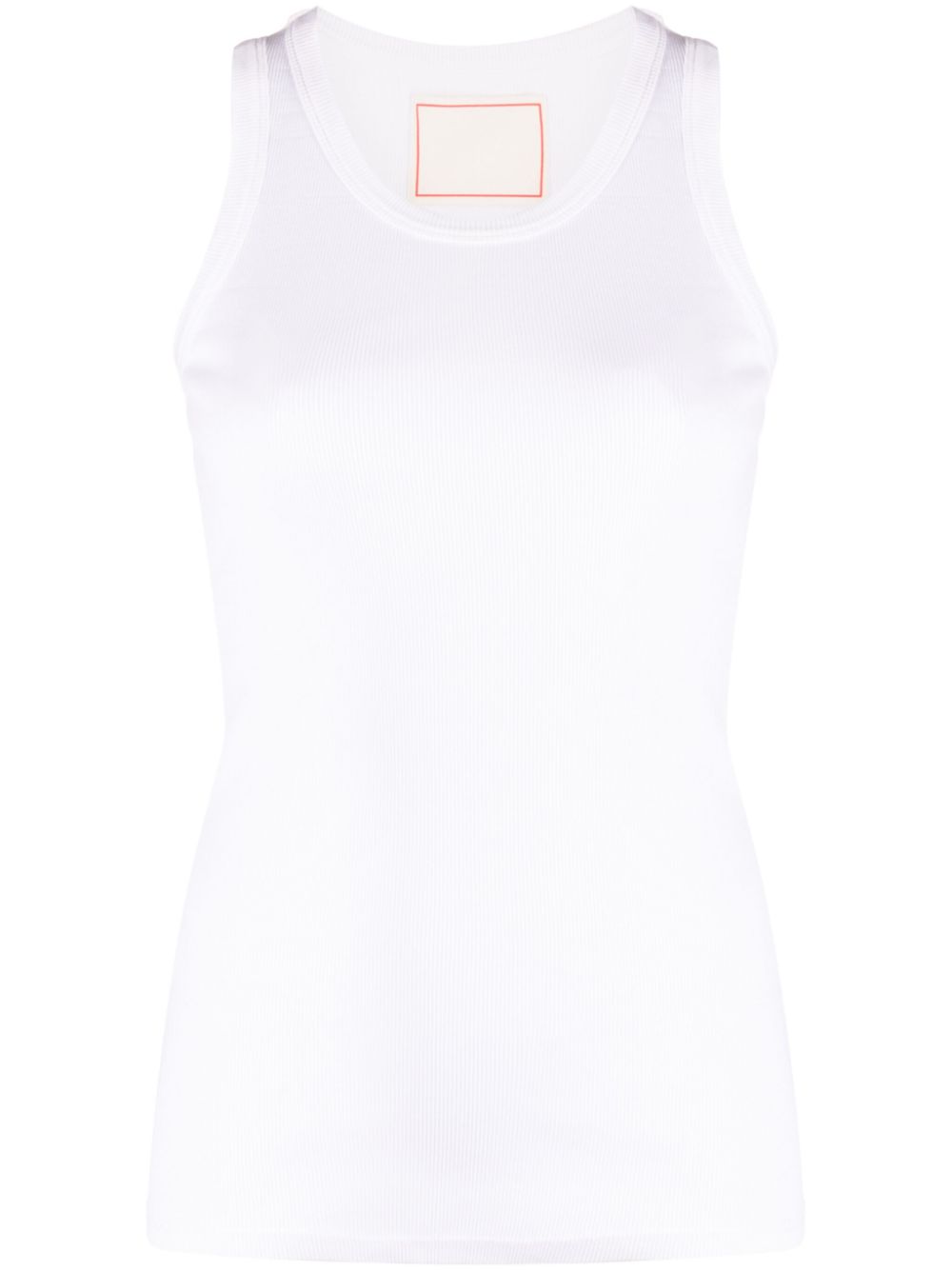 Jeanerica ribbed cotton tank top - White von Jeanerica