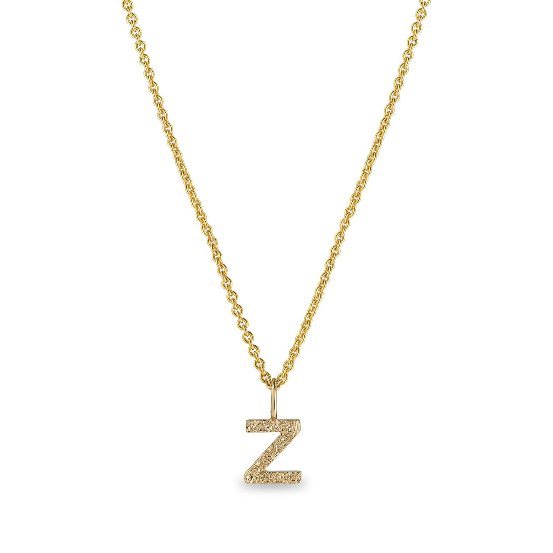 Halskette Mit Anhänger Damen Gold Z von Jeberg Jewellery