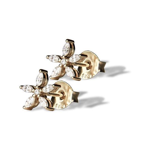 Ohrstecker Damen Gold 10mm von Jeberg Jewellery