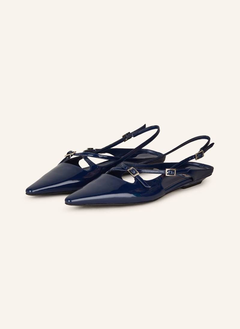 Jeffrey Campbell Slingballerinas Fax.Me-Lo blau von Jeffrey Campbell