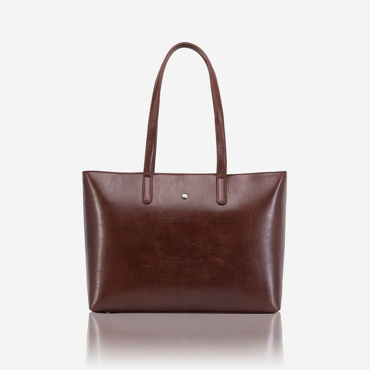 Grosser Laptop-Shopper aus Leder in Burgundy Grosser Laptop-Shopper aus Leder in Burgundy von Jekyll & Hide