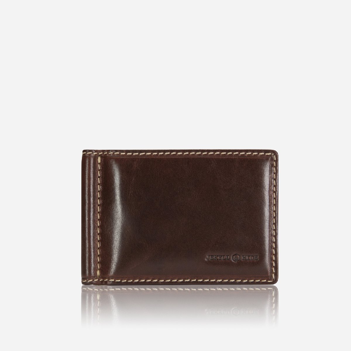 Leather Money Clip Wallet in Mocha von Jekyll & Hide