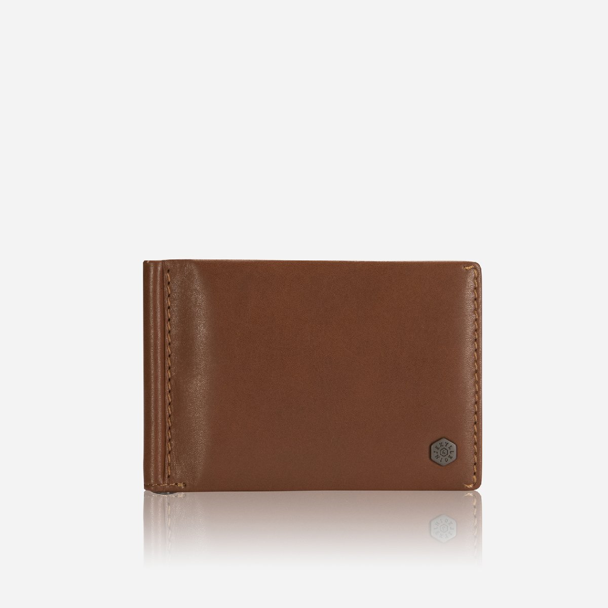 Leather Money Clip Wallet in Tan von Jekyll & Hide