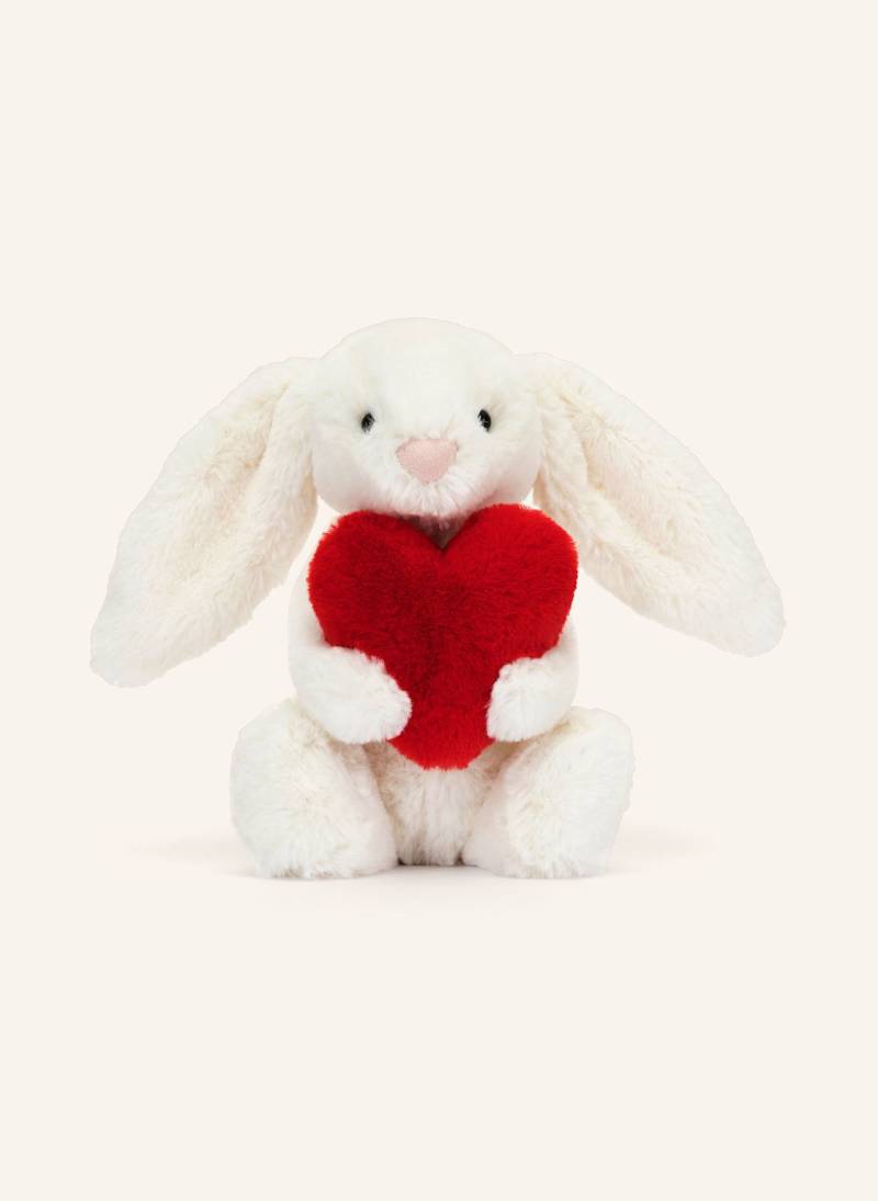 Jellycat Hase-Kuscheltier Bashful Bunny With Little Heart weiss von Jellycat