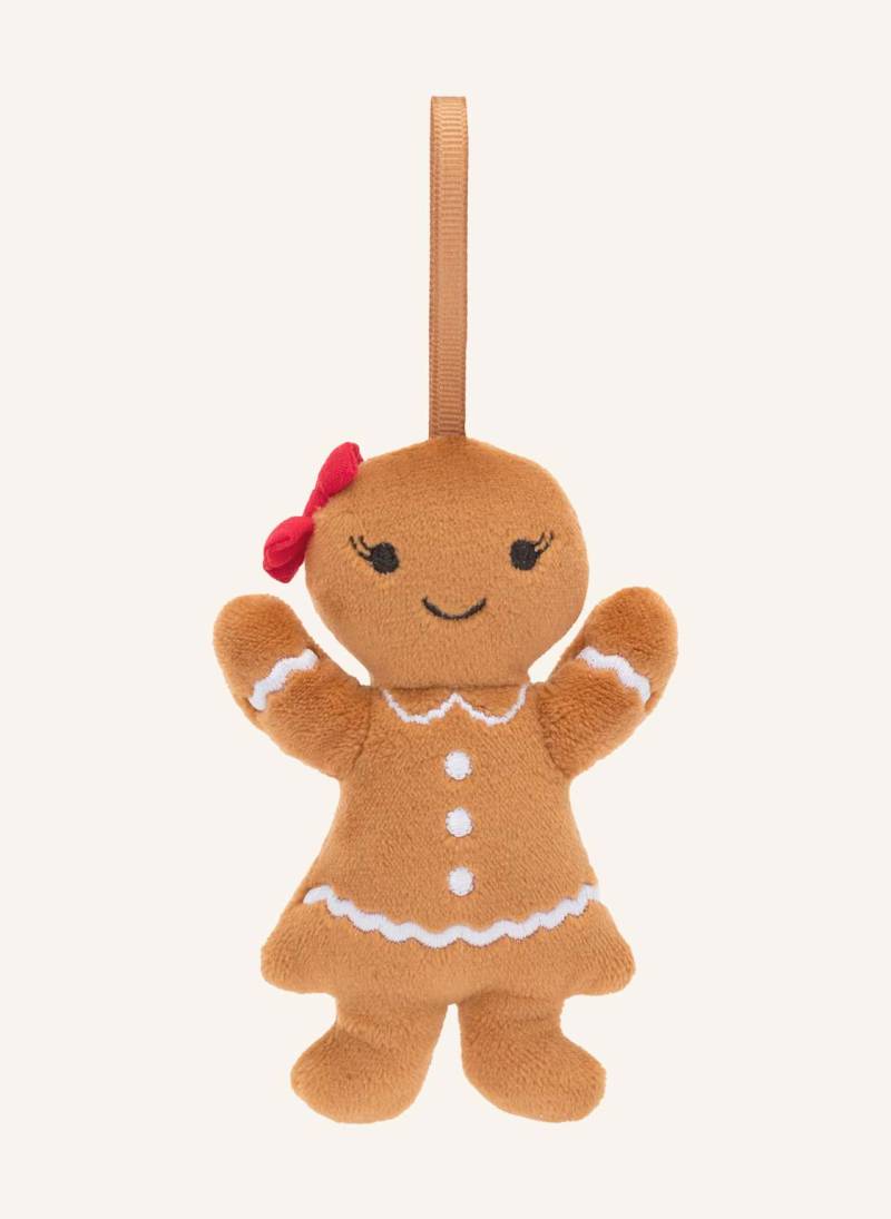 Jellycat Plüsch-Anhänger Festive Folly Gingerbread Ruby braun von Jellycat