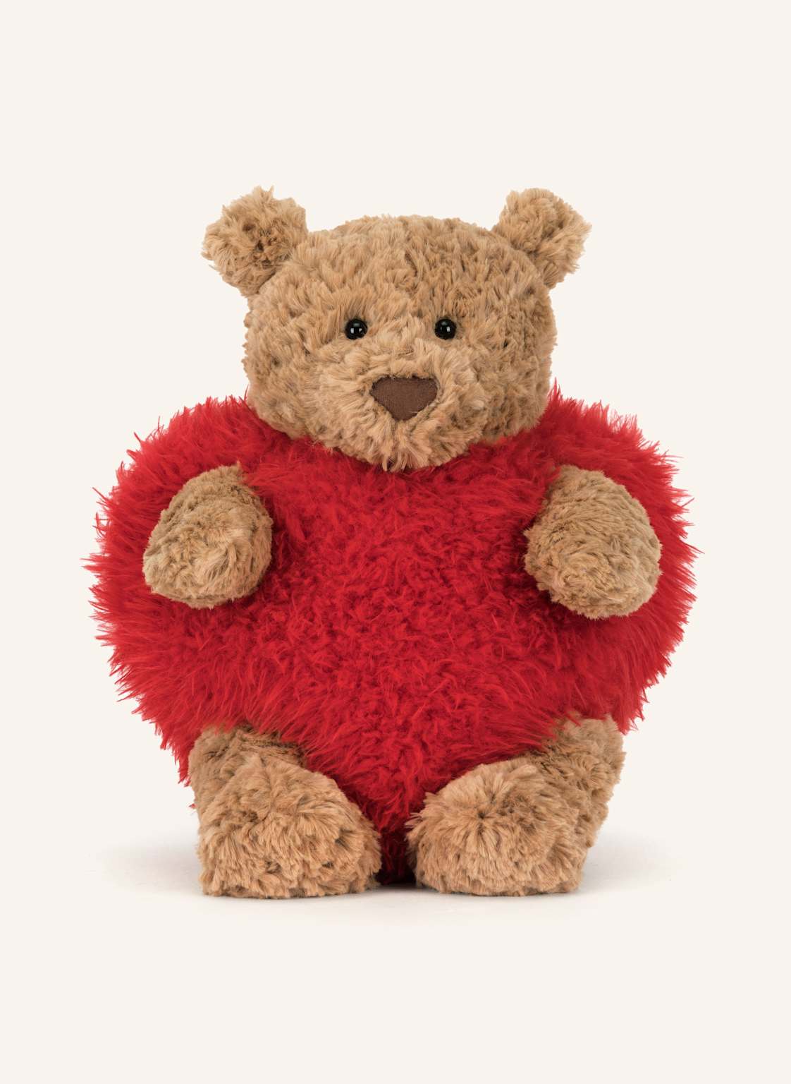 Jellycat Teddybär-Kuscheltier Bartholomew Bear Heartthrob braun von Jellycat