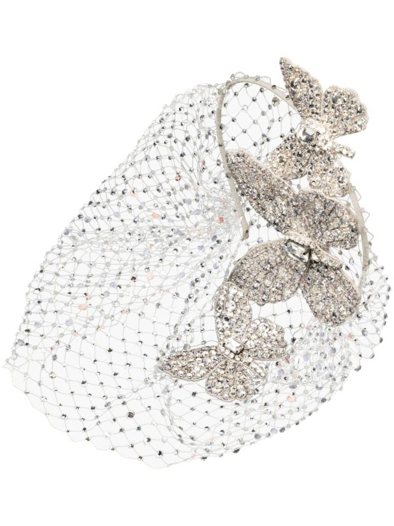 Jennifer Behr Allegra voilette headband - Silver von Jennifer Behr