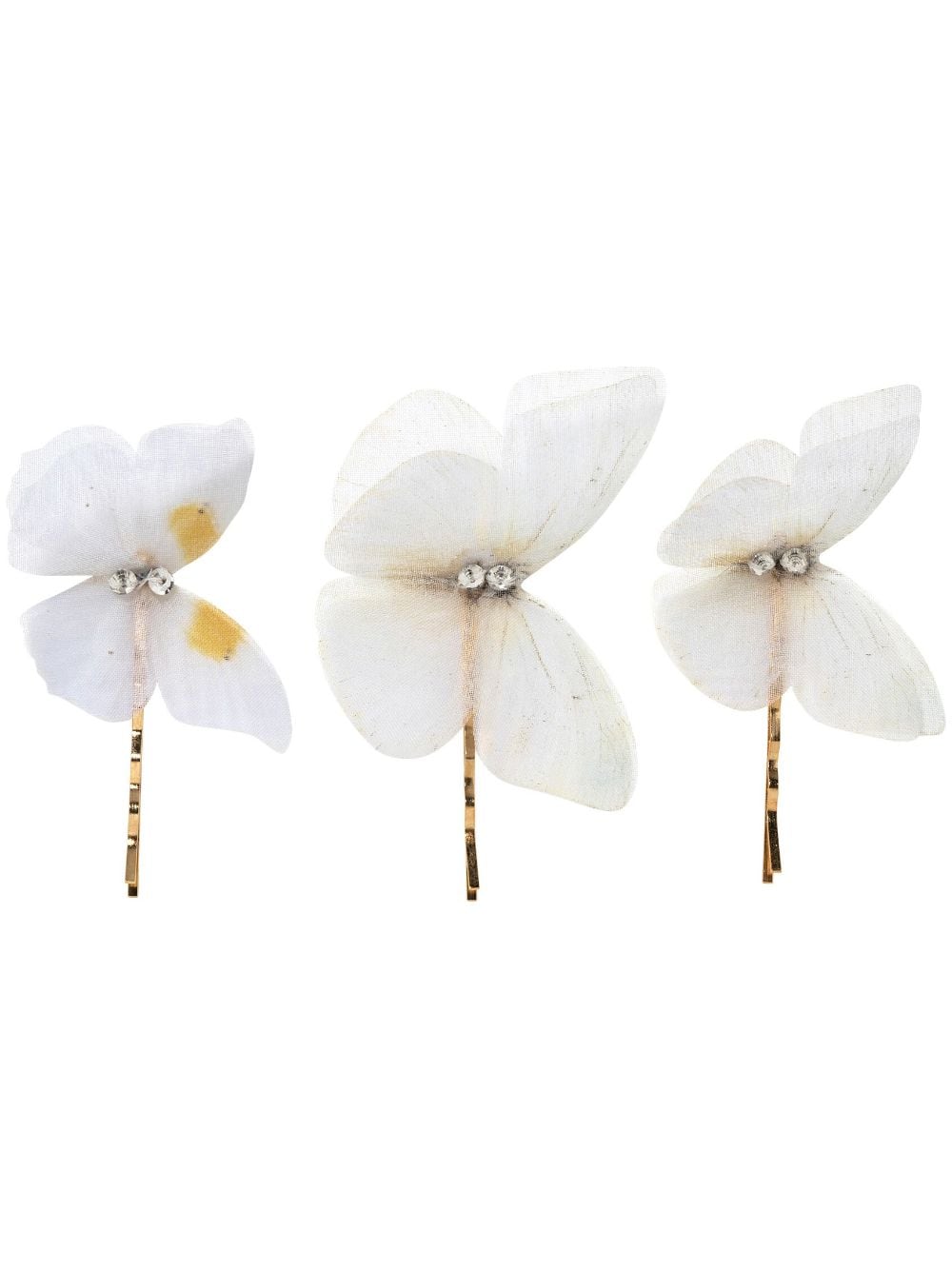 Jennifer Behr Allira butterfly bobby pin set - Neutrals von Jennifer Behr