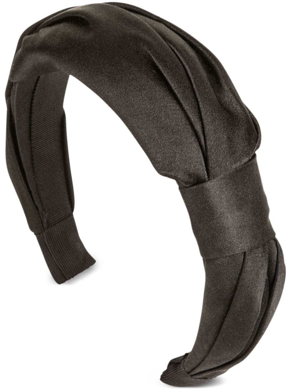 Jennifer Behr Audrey satin headband - Black von Jennifer Behr