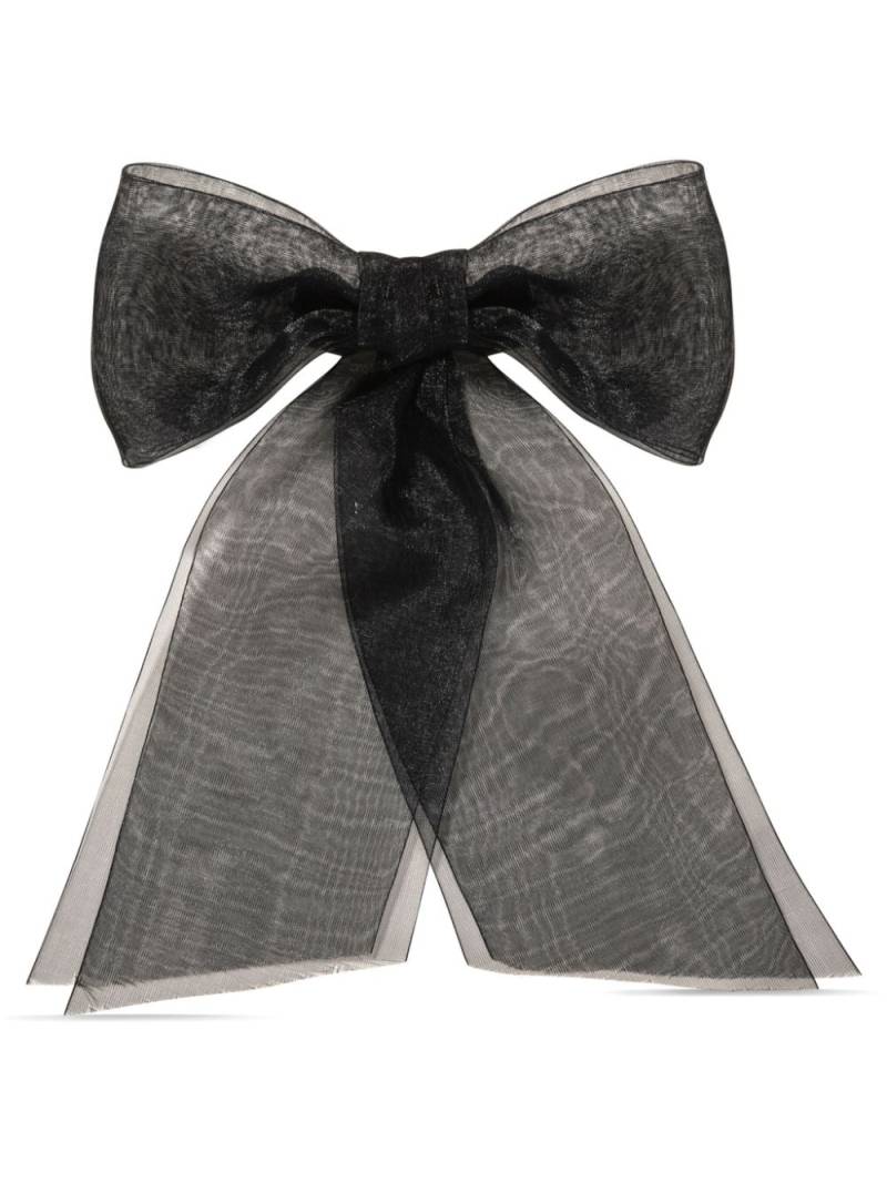 Jennifer Behr Blakely Bow hair pin - Black von Jennifer Behr