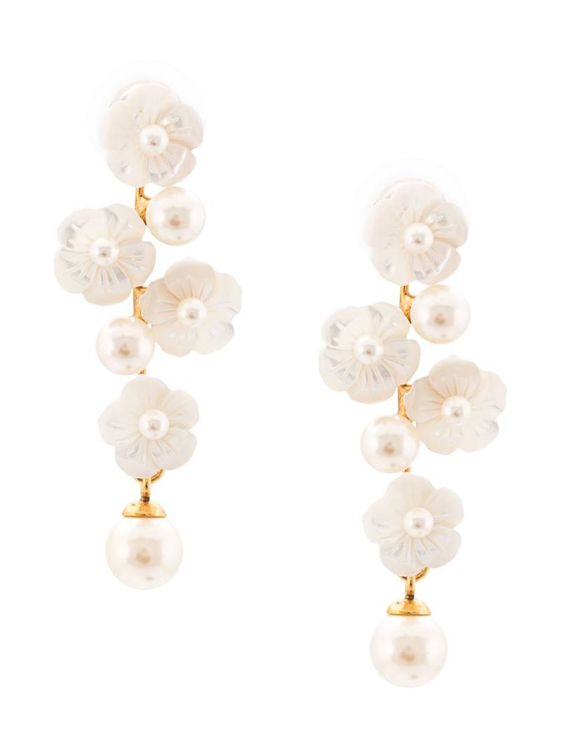 Jennifer Behr Calissa drop earrings - White von Jennifer Behr