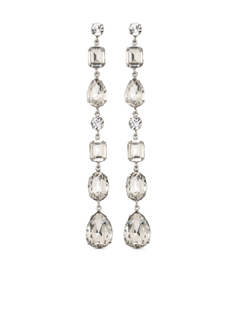 Jennifer Behr Cassia crystal drop earrings - Neutrals von Jennifer Behr