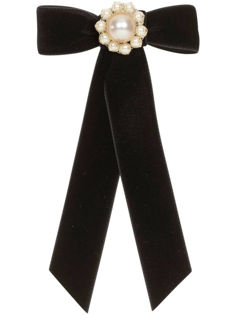 Jennifer Behr Perla Bow Barrette hair clip - Black von Jennifer Behr