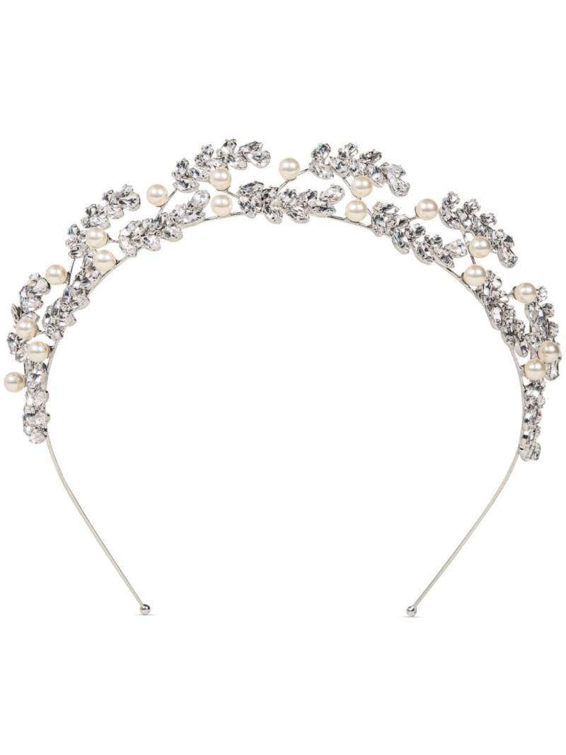 Jennifer Behr Delilah crystal-embellished headband - Silver von Jennifer Behr