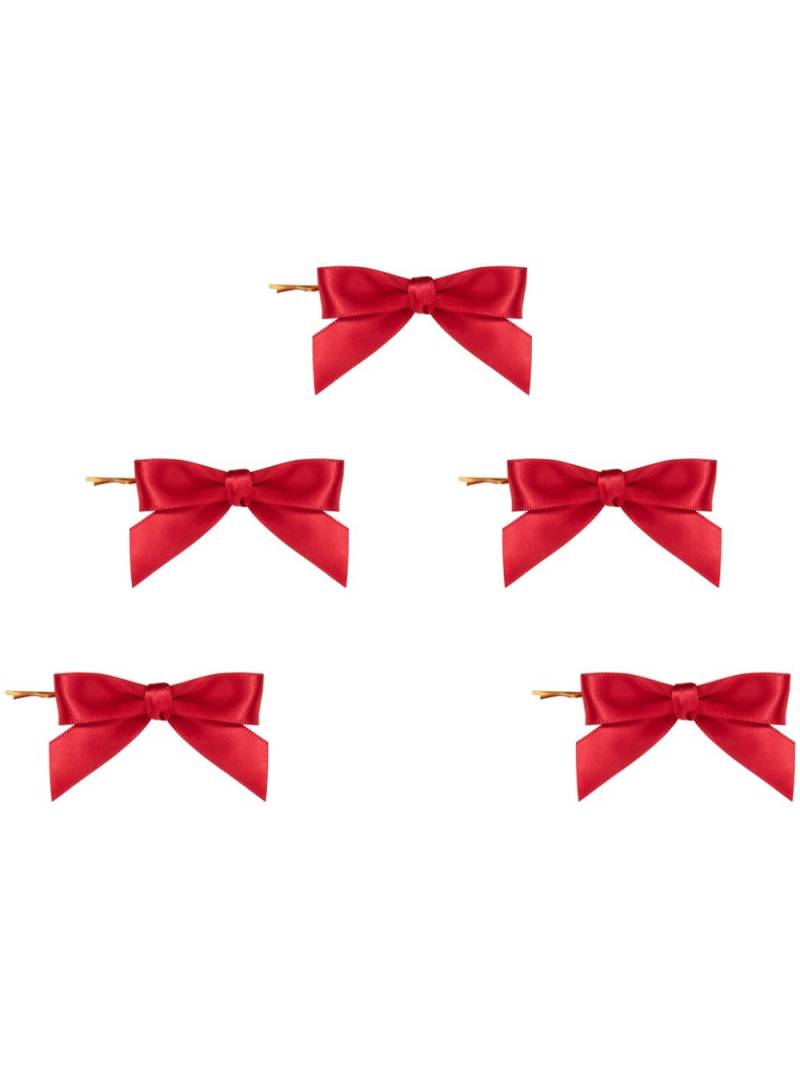 Jennifer Behr Emma bow bobby pin set - Red von Jennifer Behr