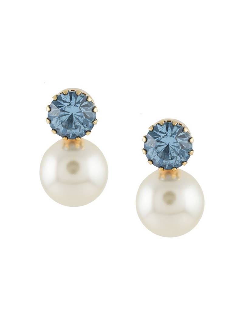 Jennifer Behr Ines pearl earrings - Blue von Jennifer Behr