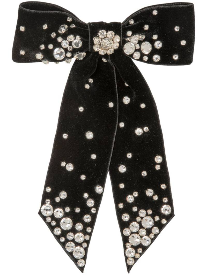 Jennifer Behr Isabelle bow hair clip - Black von Jennifer Behr