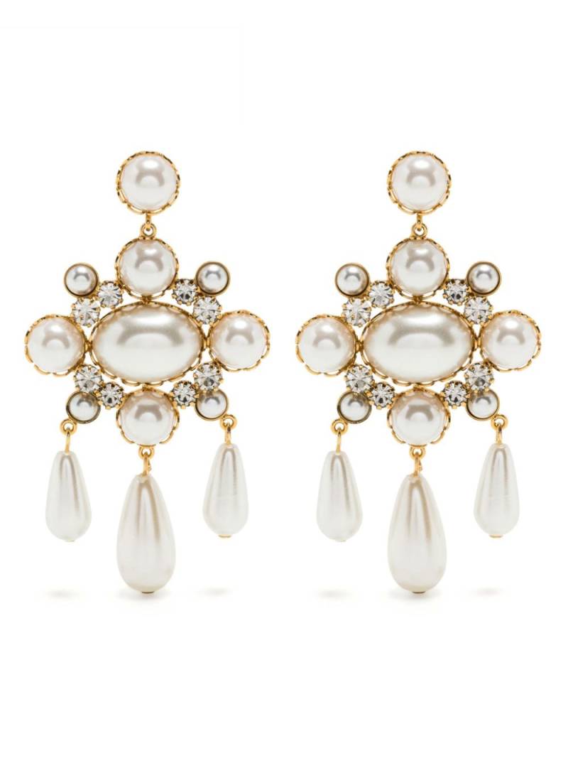 Jennifer Behr Jubilee faux-pearl drop earrings - White von Jennifer Behr
