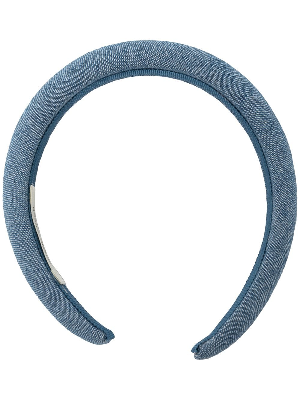 Jennifer Behr Lorna padded denim headband - Black von Jennifer Behr