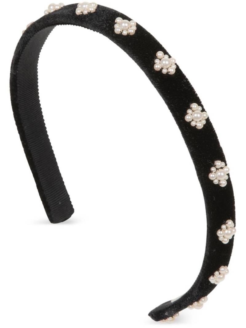 Jennifer Behr Maggie pearl-embellished headband - Black von Jennifer Behr