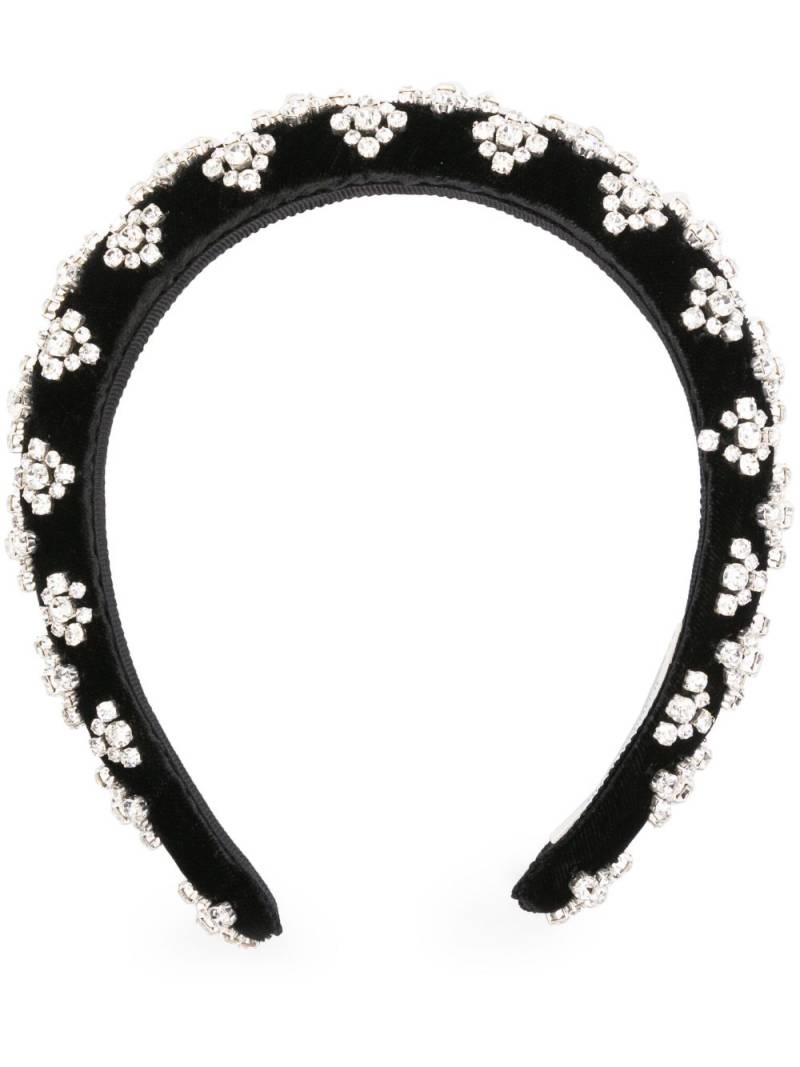 Jennifer Behr Marlena crystal-embellished headband - Black von Jennifer Behr