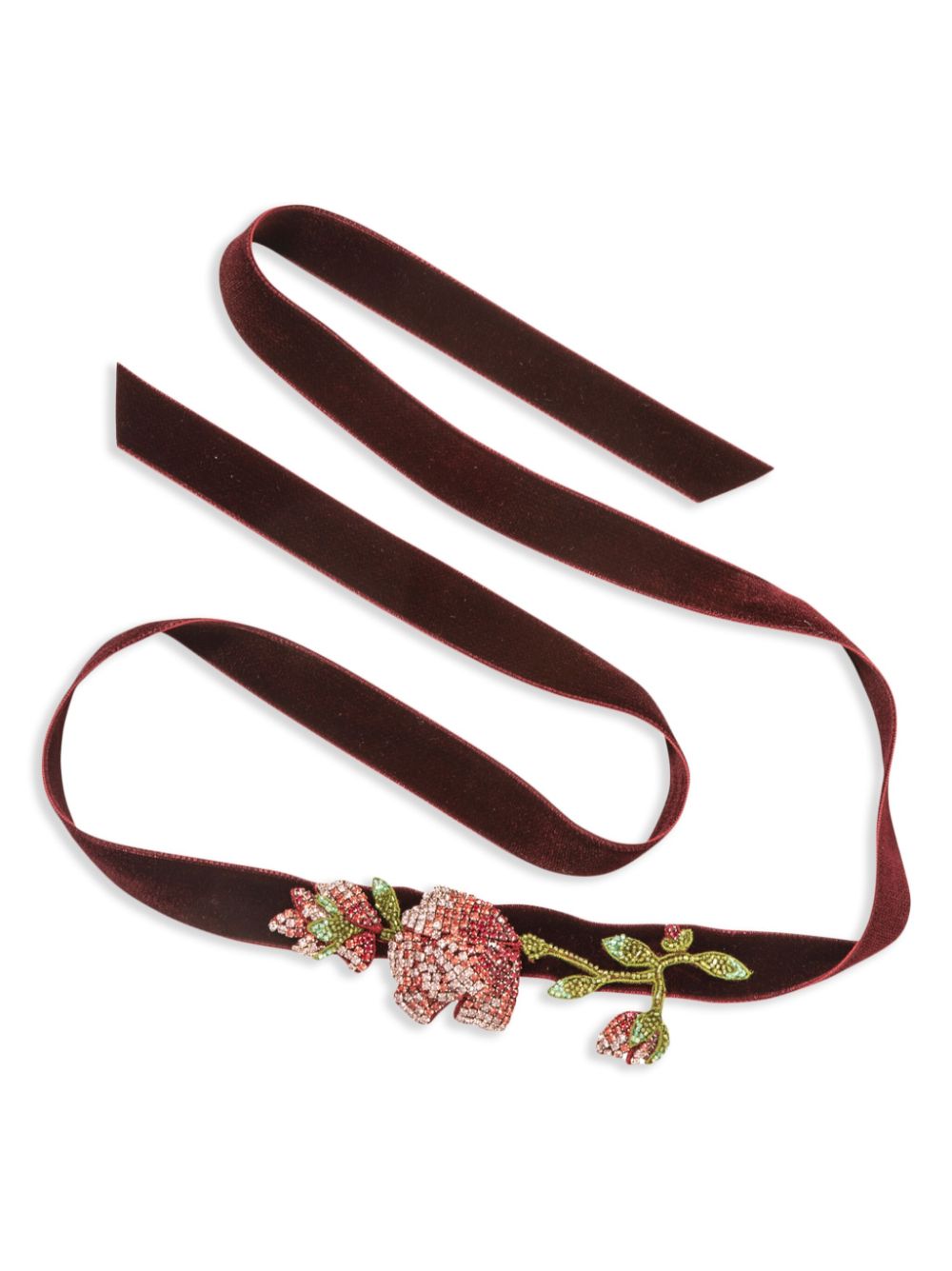 Jennifer Behr Maryam Ribbon Tie choker - Red von Jennifer Behr