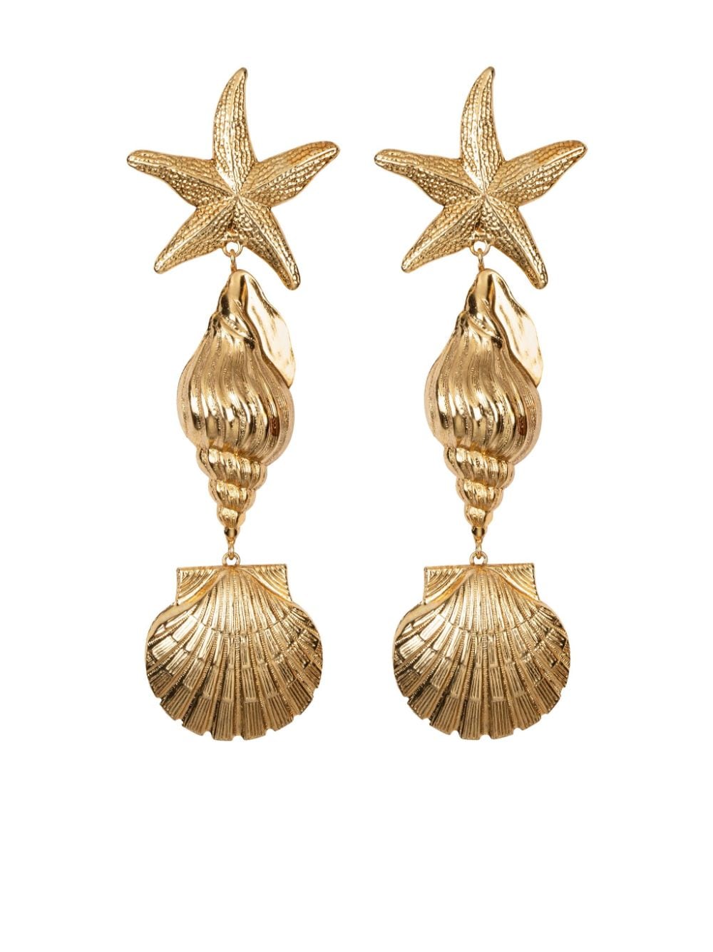 Jennifer Behr Oceane shell earrings - Gold von Jennifer Behr