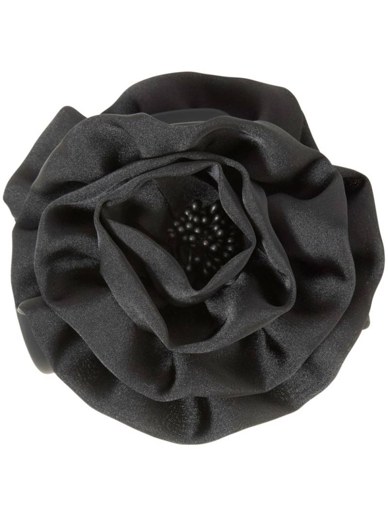 Jennifer Behr Rose floral-appliquéd claw clip - Black von Jennifer Behr