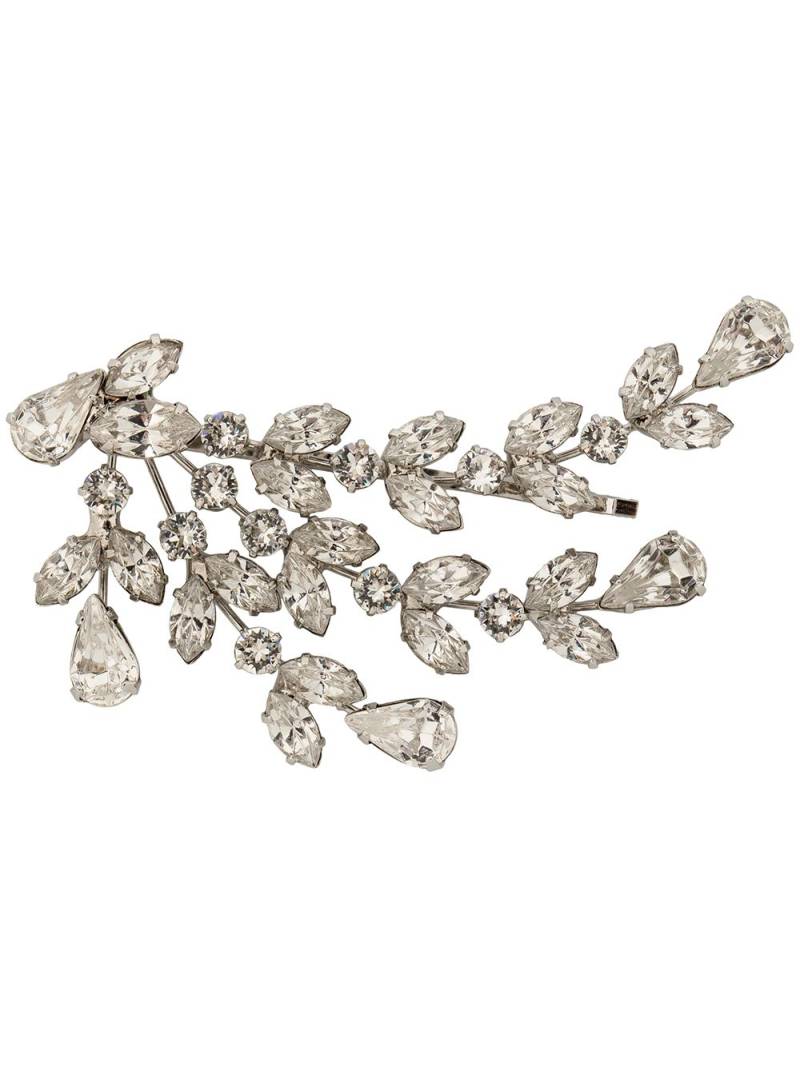 Jennifer Behr Roselyn crystal-branch bobby pin - Silver von Jennifer Behr