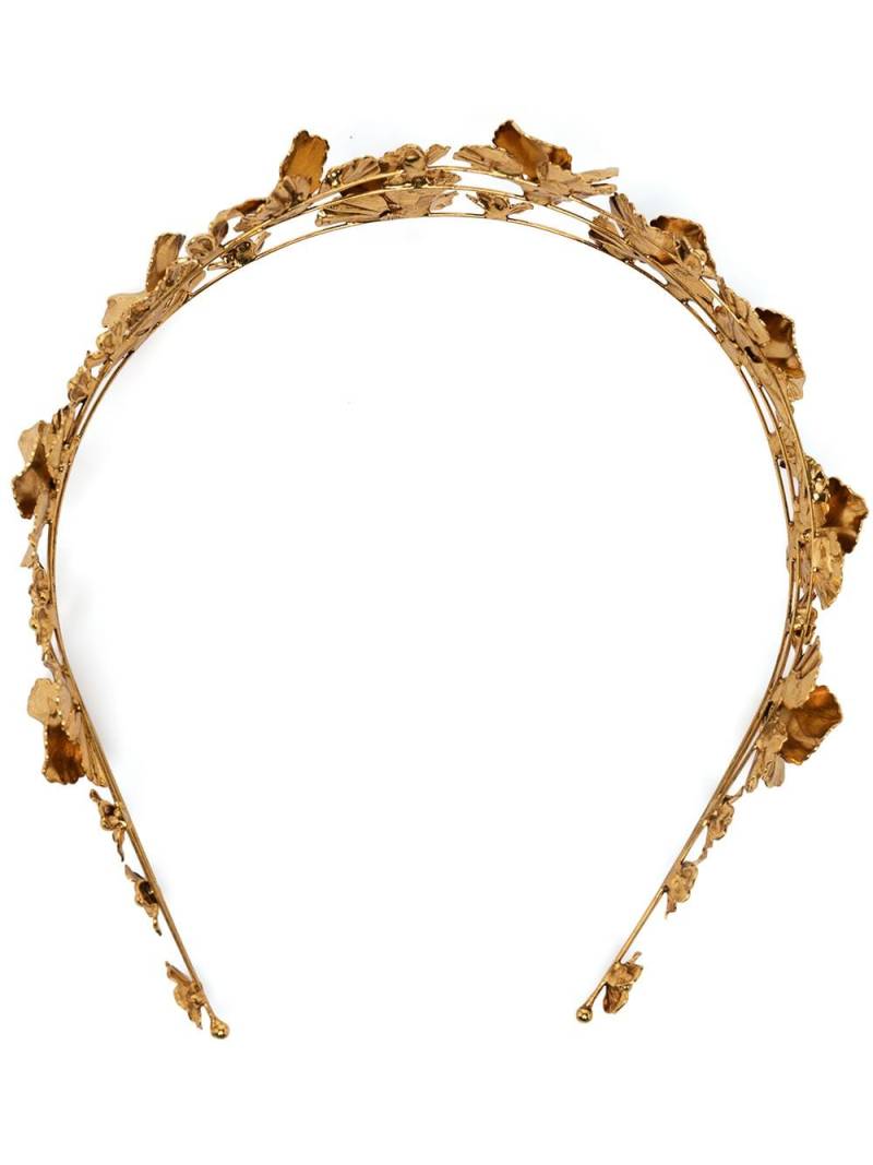 Jennifer Behr Sariyah floral-detail headband - Gold von Jennifer Behr