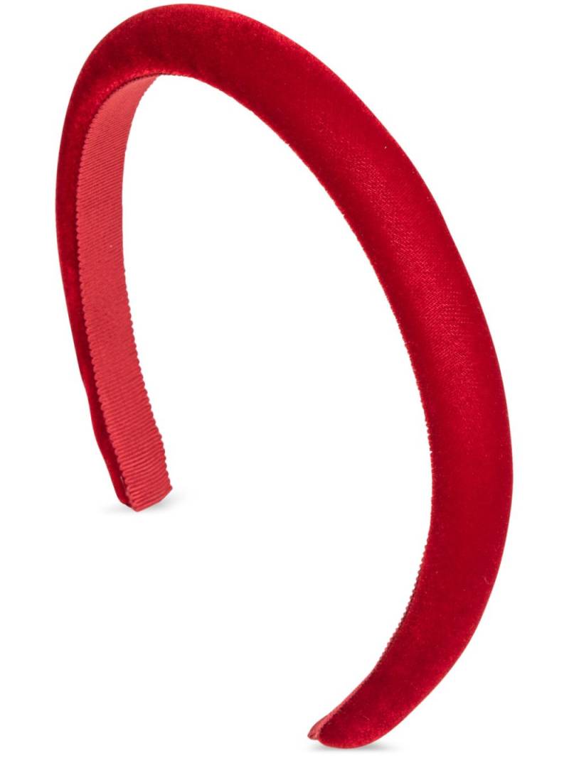 Jennifer Behr Tiana velvet headband - Red von Jennifer Behr