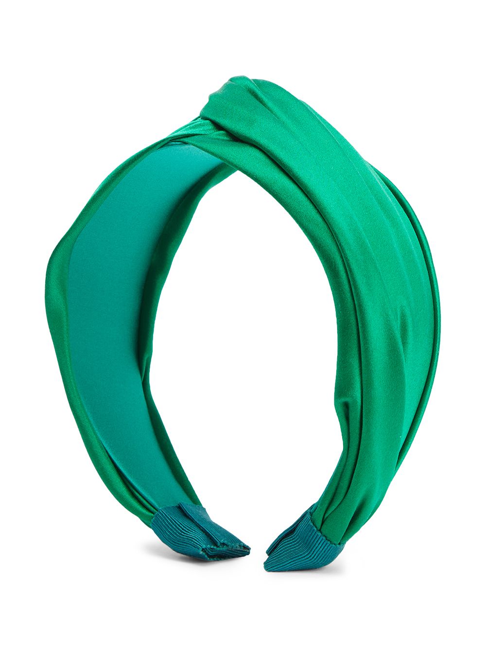 Jennifer Behr Twist satin headband - Green von Jennifer Behr