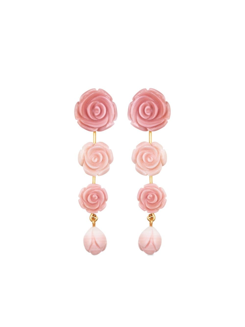 Jennifer Behr Tyla floral drop earrings - Pink von Jennifer Behr