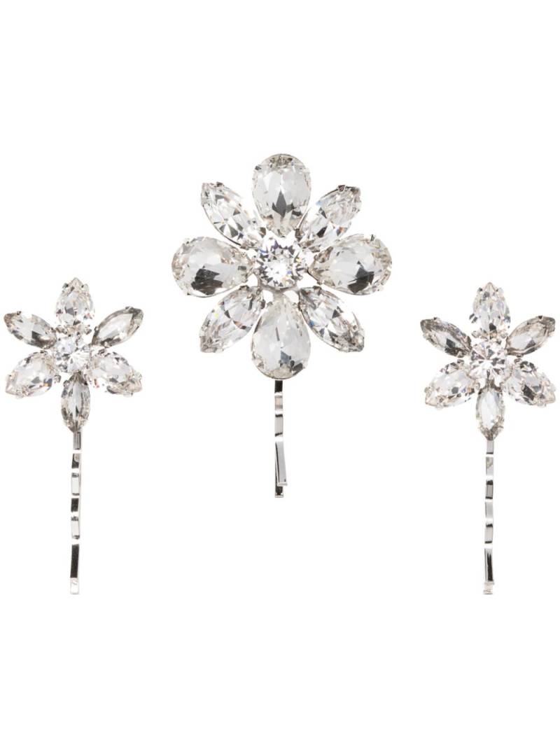 Jennifer Behr Vada hair clips (set of three) - White von Jennifer Behr