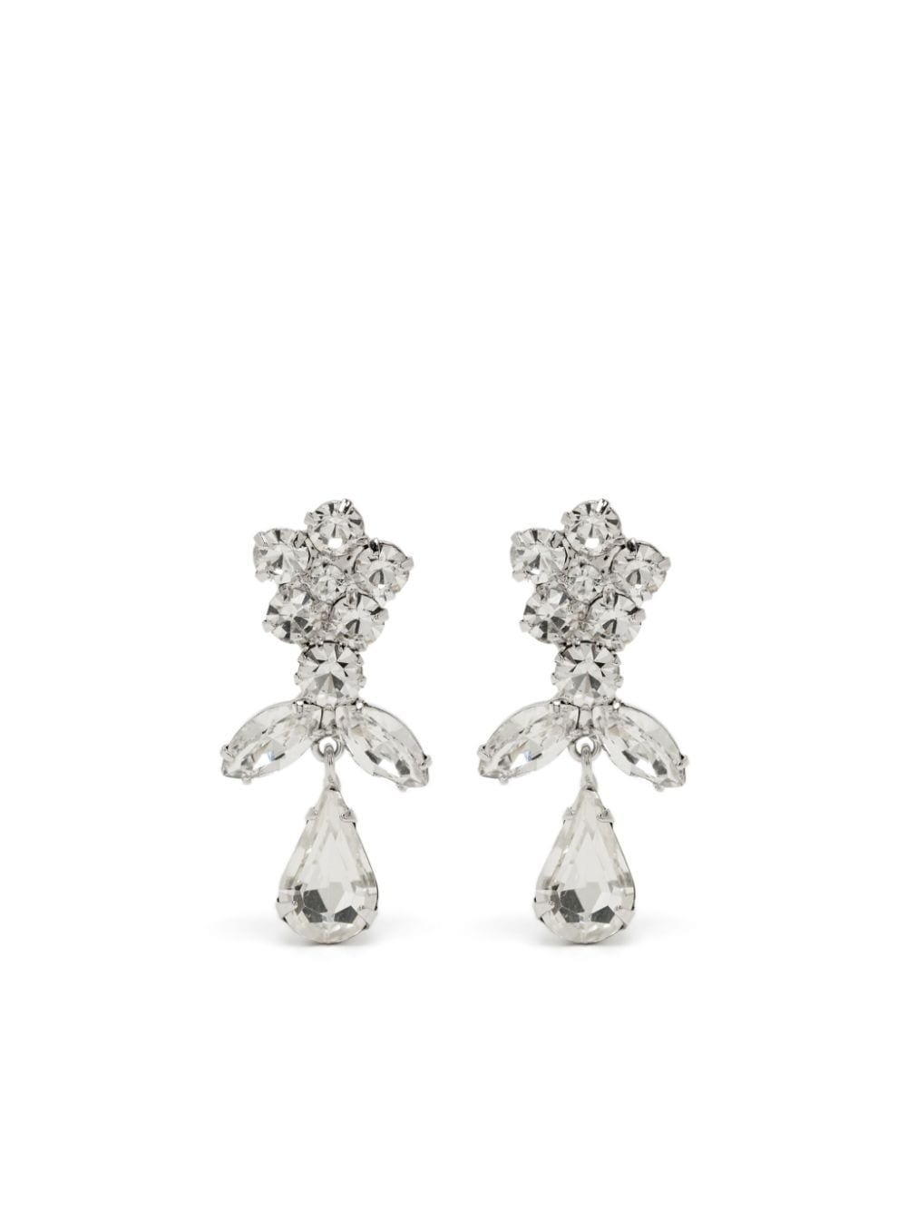 Jennifer Behr crystal-embrellished drop earrings - Silver von Jennifer Behr