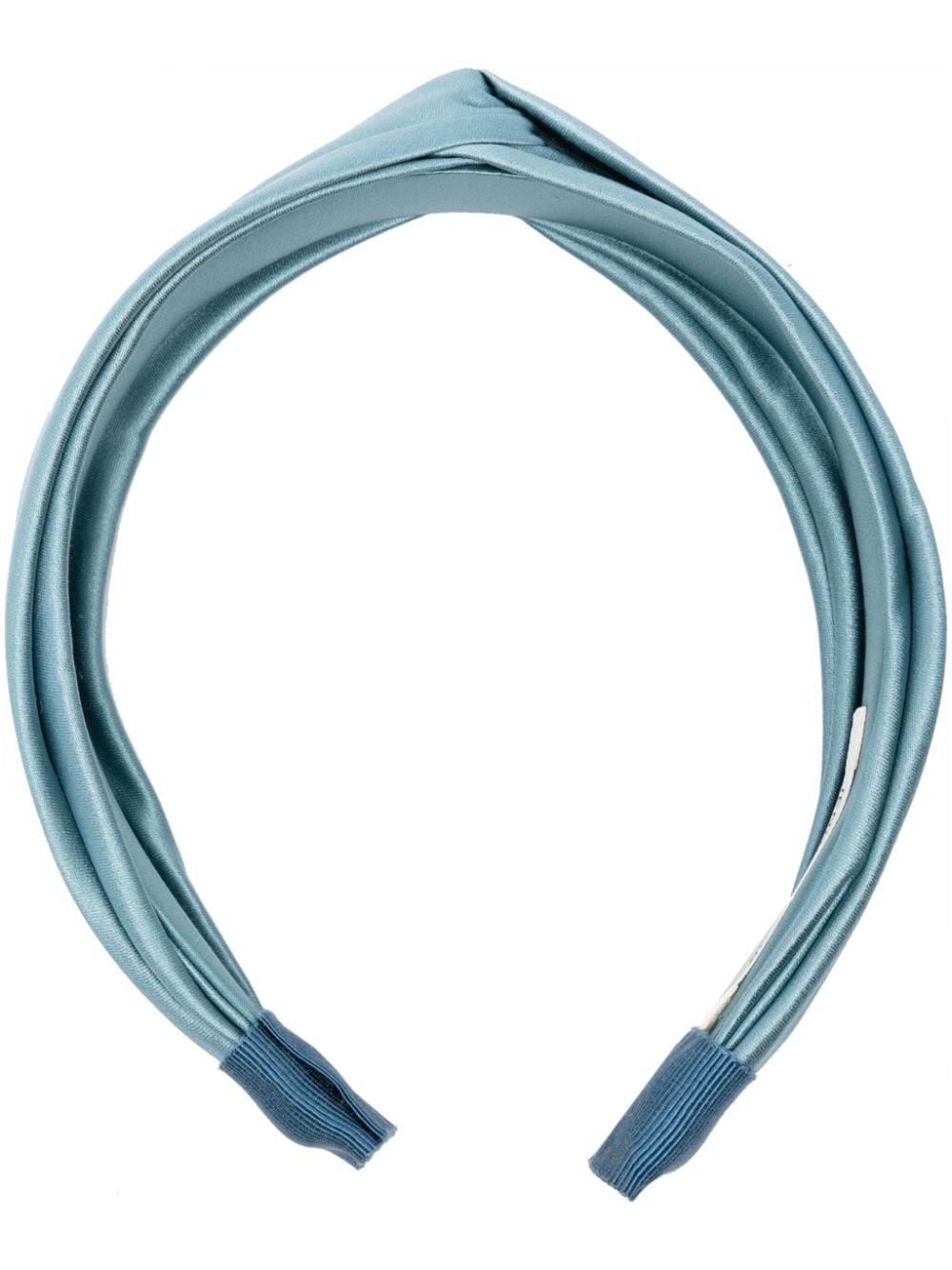 Jennifer Behr Petite Twist satin headband - Blue von Jennifer Behr