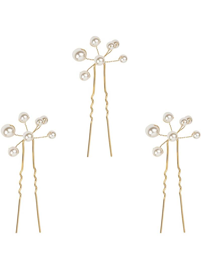 Jennifer Behr three-pack Primavera pearl-detail hairpins - Gold von Jennifer Behr