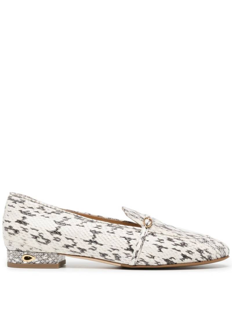 Jennifer Chamandi snakeskin print loafers - White von Jennifer Chamandi