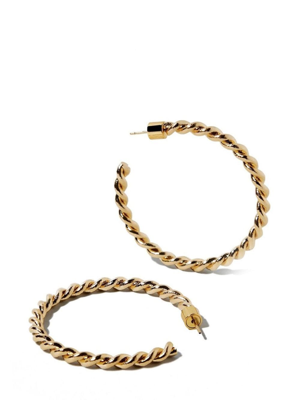 Jennifer Fisher Ayesha twisted hoop earrings - Gold von Jennifer Fisher