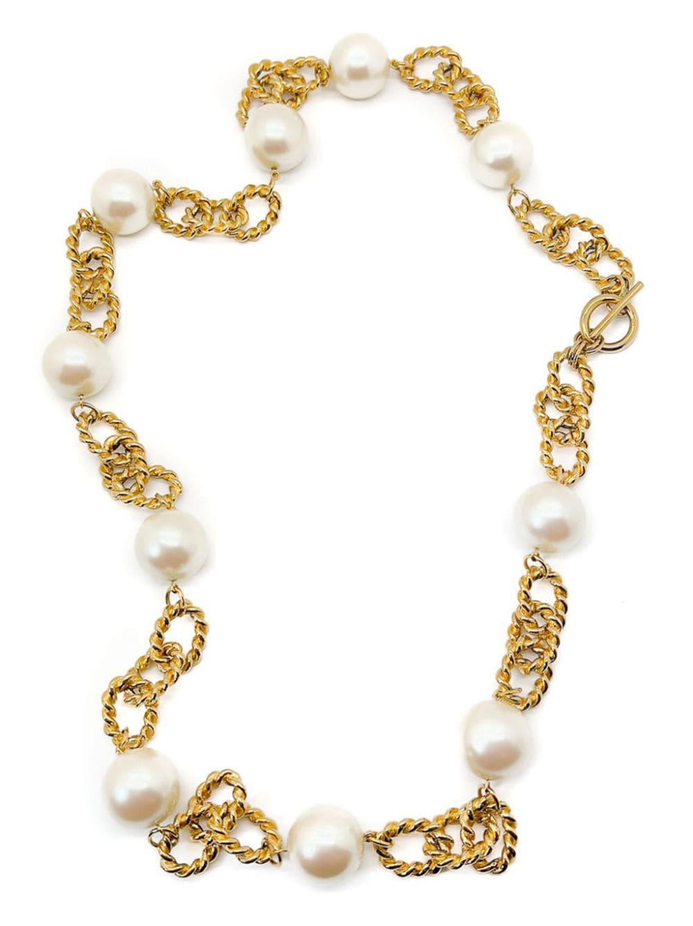 Jennifer Gibson Jewellery 1980s faux-pearl necklace - Gold von Jennifer Gibson Jewellery