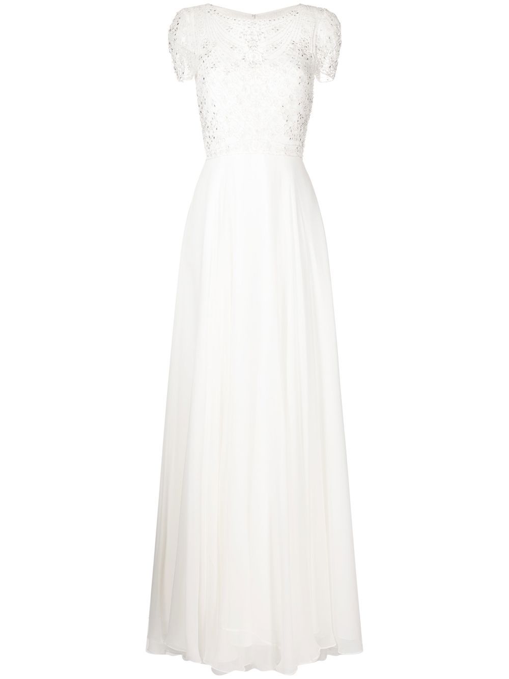 Jenny Packham Albertine crystal-embellished gown - White von Jenny Packham