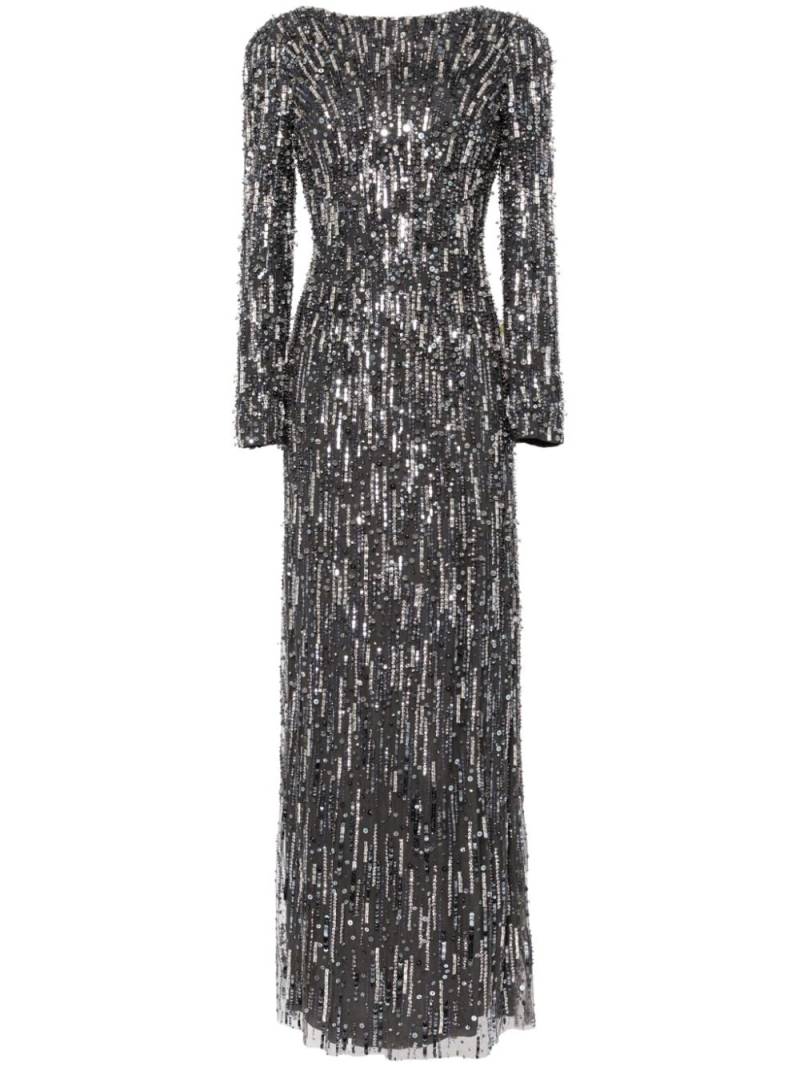 Jenny Packham Atlas sequin-embellishment gown - Blue von Jenny Packham