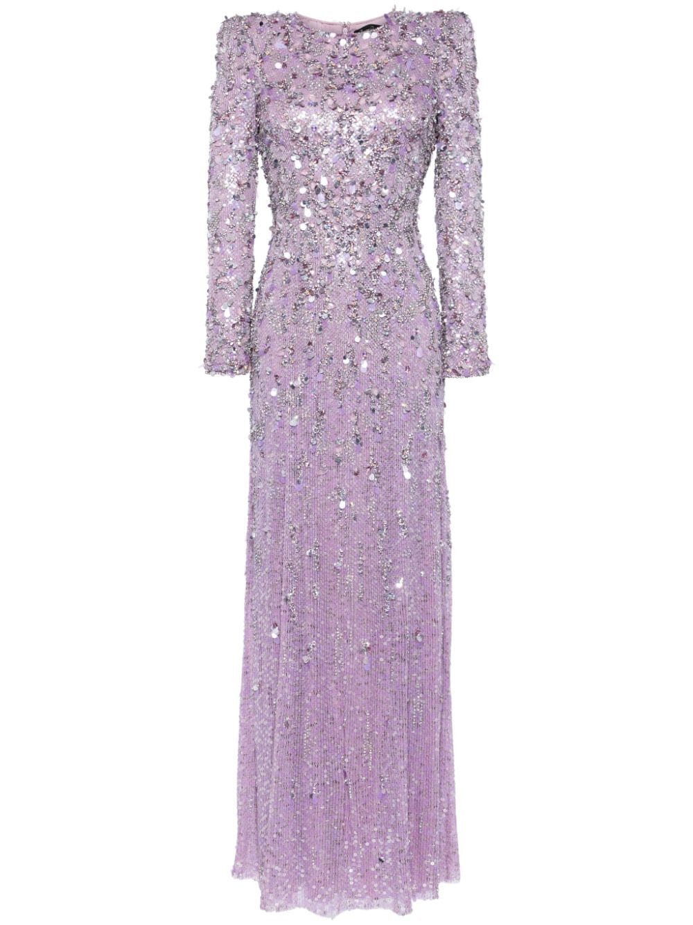 Jenny Packham Aurora sequinned gown dress - Purple von Jenny Packham