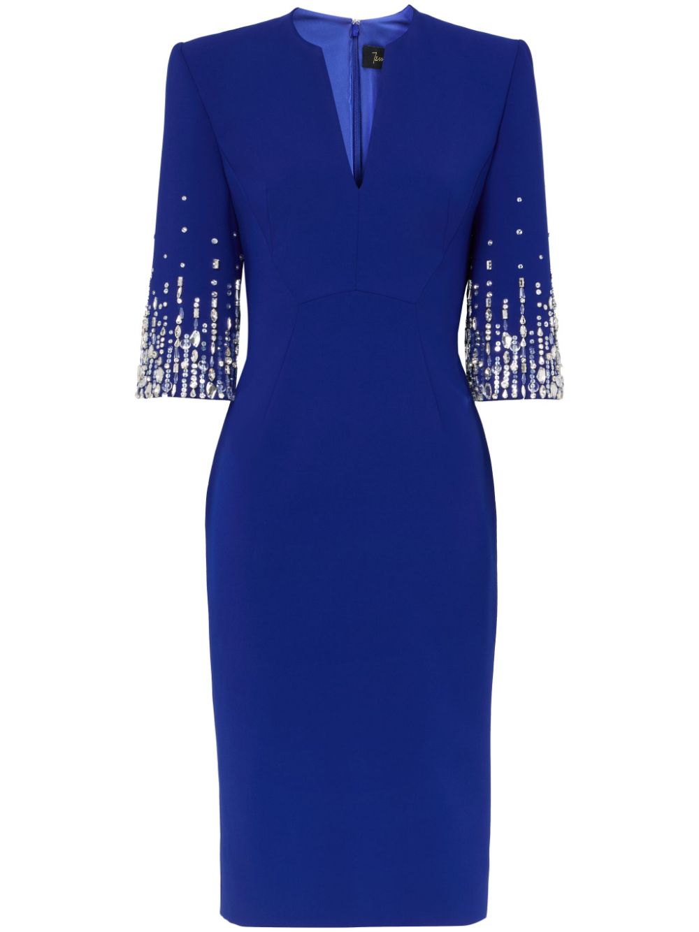 Jenny Packham Biela midi dress - Blue von Jenny Packham