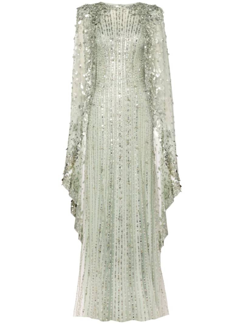 Jenny Packham Blaize sequin-embellished gown - Green von Jenny Packham