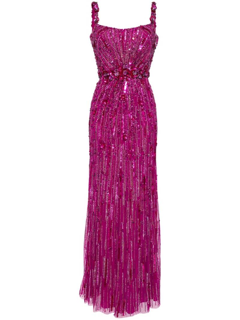 Jenny Packham Bright Gem sequined gown - Pink von Jenny Packham