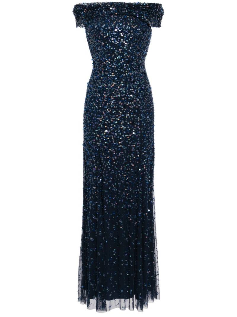 Jenny Packham Buttercup sequinned gown dress - Blue von Jenny Packham